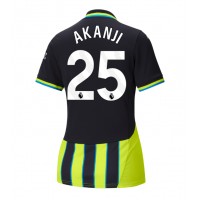 Maglia Calcio Manchester City Manuel Akanji #25 Seconda Divisa Donna 2024-25 Manica Corta